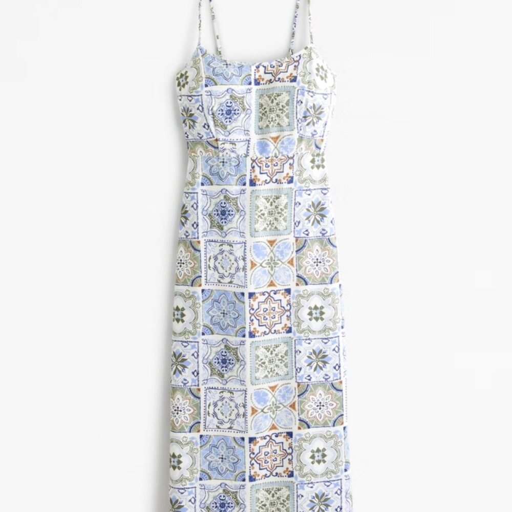 Abercrombie Scoopneck Slip Midi Dress